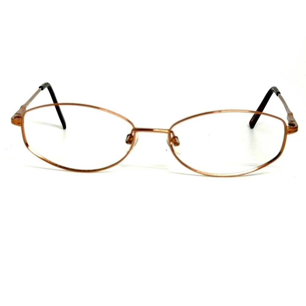 Ashley Stewart AS 91 COL 10 Rose Gold Oval Metal Eyeglass Frames 55-16-135